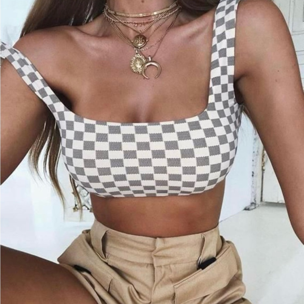 Checkered Bikini Set - Picture 3 of 9